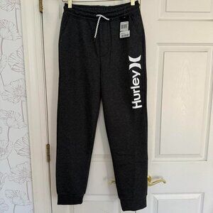 New Hurley Big Boys Fleece Pants - Color Black Heather - Size L